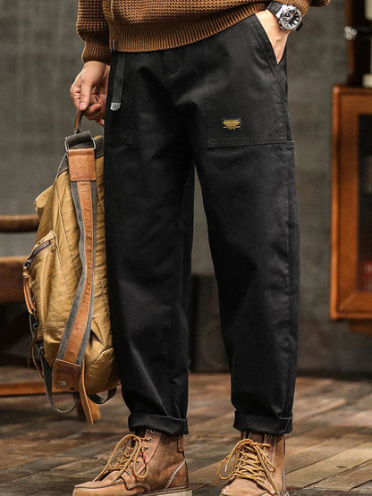 Men's Vintage-Inspired Casual Utility Pants