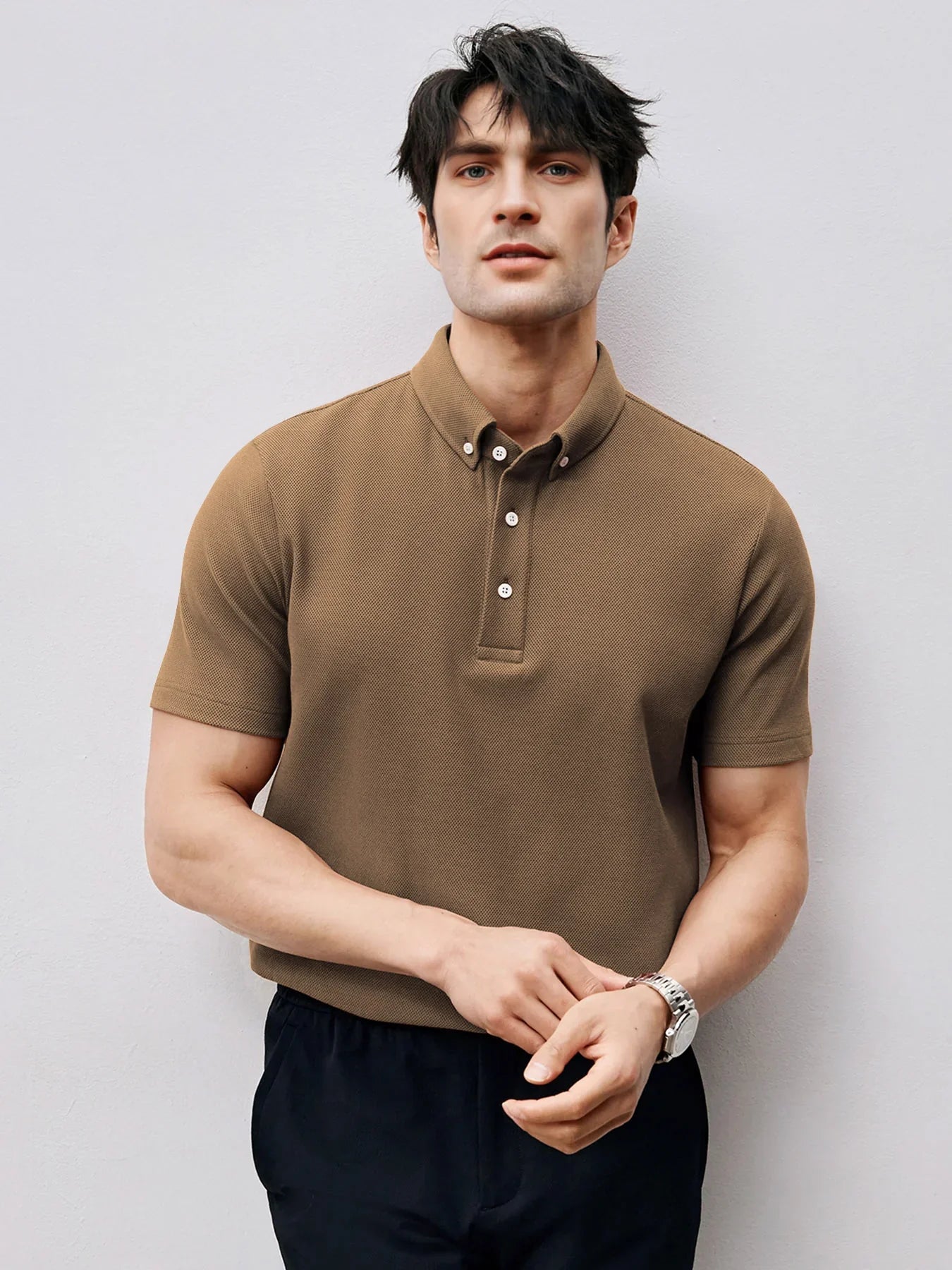 BreezeLuxe Breathable Piqué Short Sleeve Polo