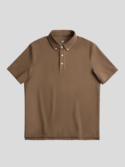 BreezeLuxe Breathable Piqué Short Sleeve Polo