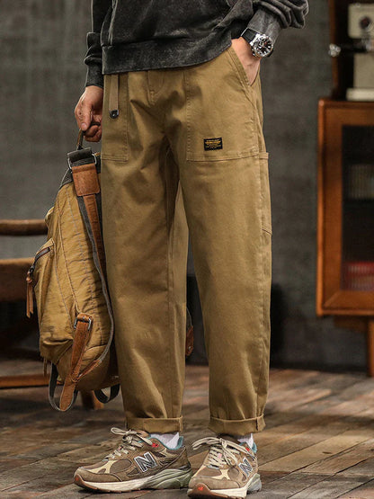 Men's Vintage-Inspired Casual Utility Pants